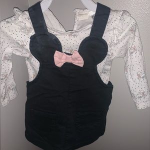 H&M dress. Minnie Mouse dress with shirt. Size 6 months